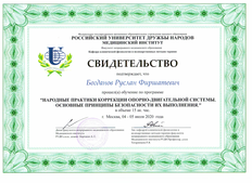 Сертификат Богданов Руслан Фиршатевич