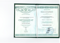 Сертификат Подлуцов Александр Юрьевич